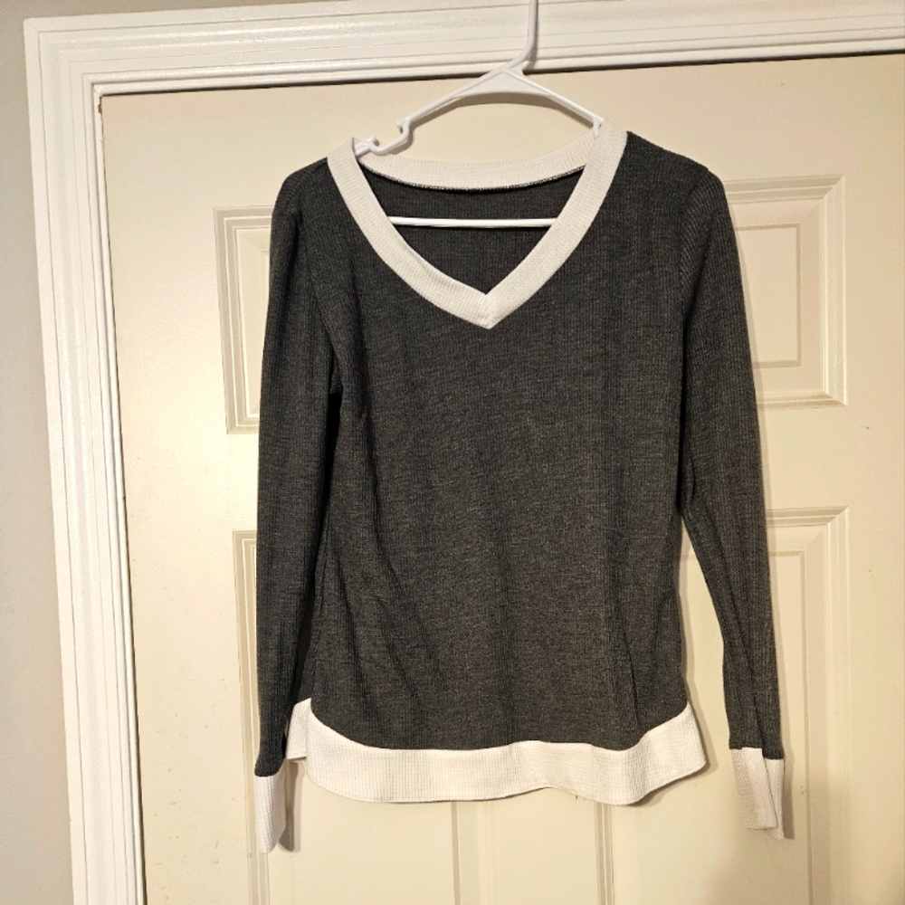 Waffle Knit Long Sleeve Shirt